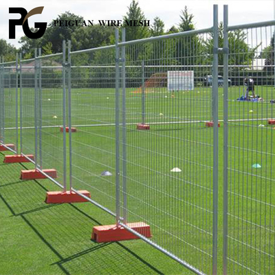 2m High Australia Temporary Fence Hot Galvanized Panel In Construction Mobile